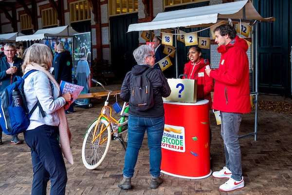 Stand van de Nationale Postcode Loterij bij het Festival in 2025