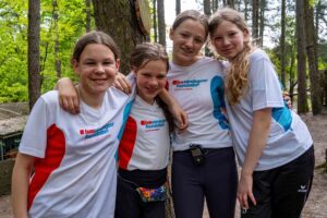 Groepsfoto op het kamp