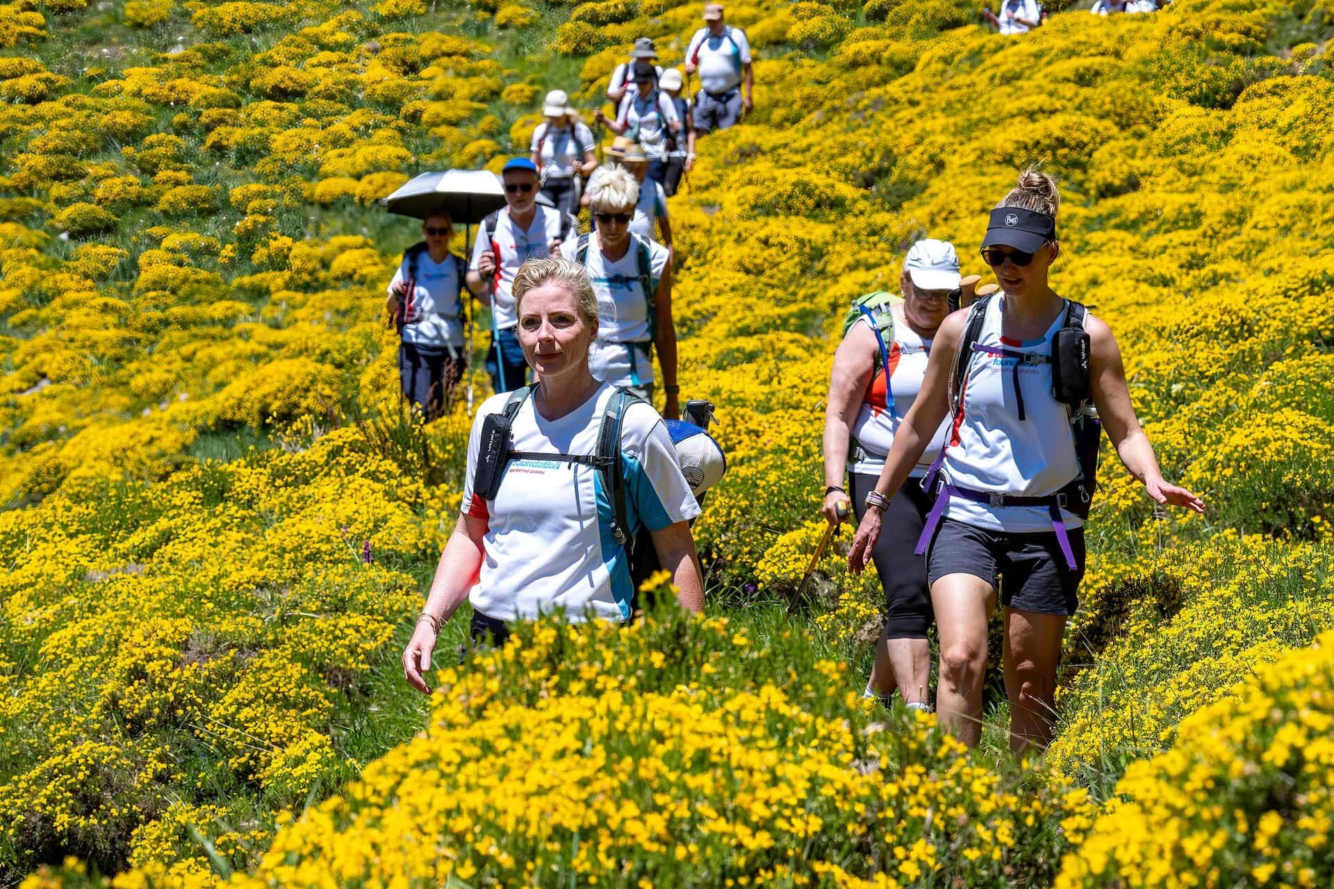 De hike challenge in Spanje