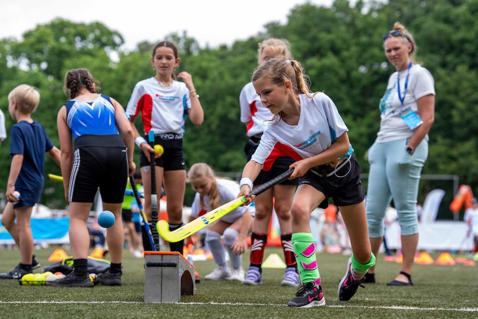 Hockeyclinic op de Diabetes Games