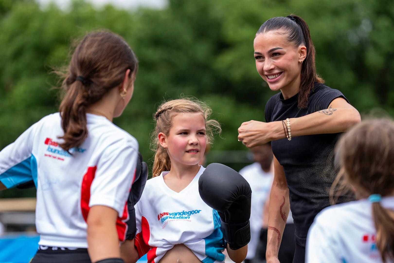 Kickboksclinic op de Diabetes Games