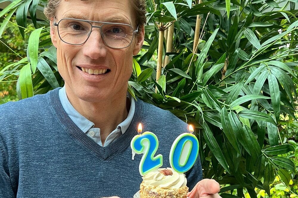 Bas viert 20 jaar diabetes