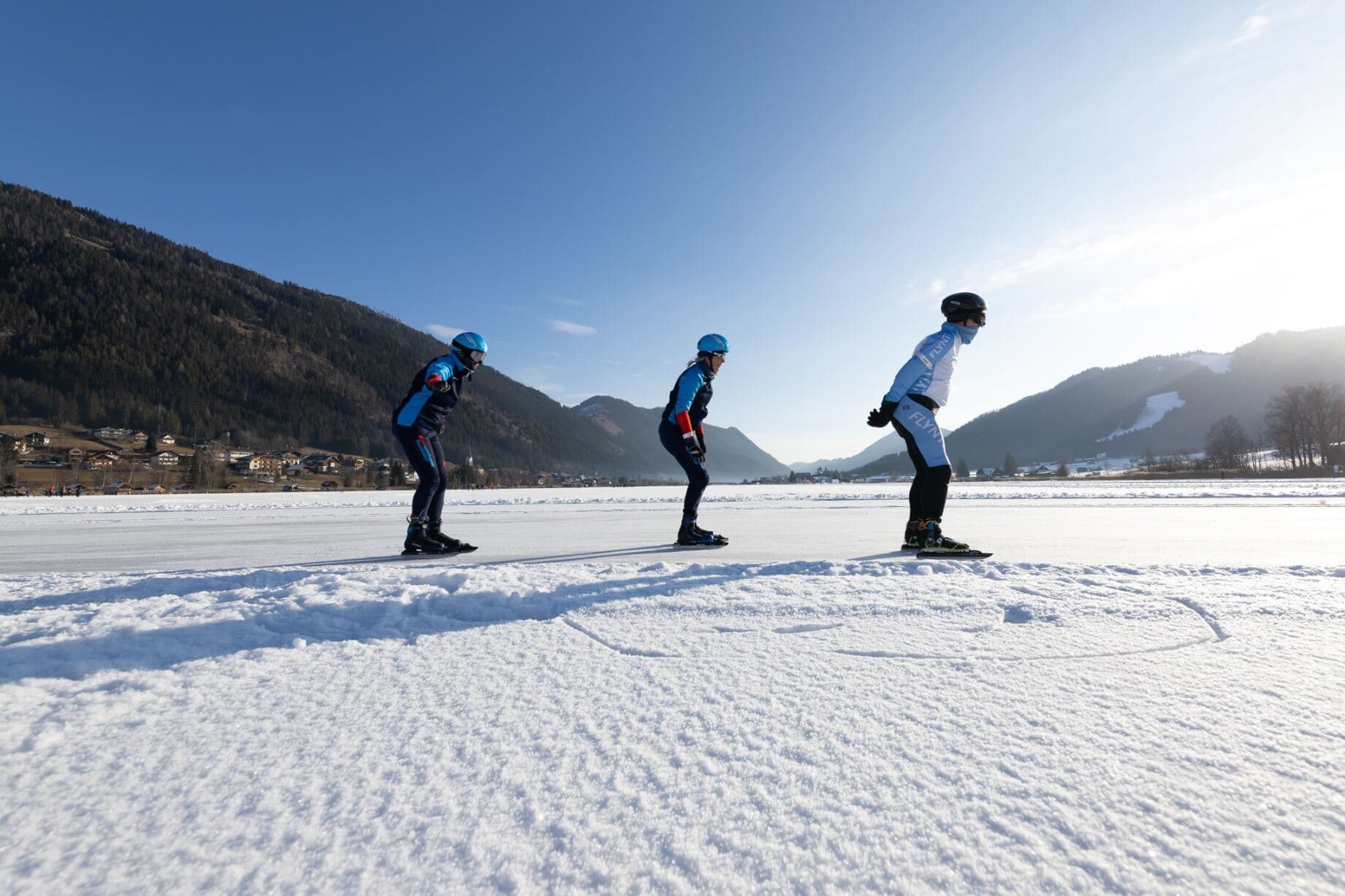 Aternatieve Elfstedentocht op de Weissensee