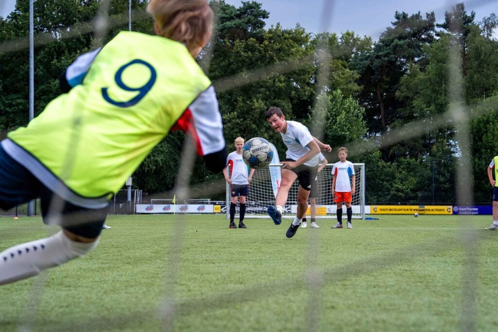 Voetbalclinic op de Diabetes Games
